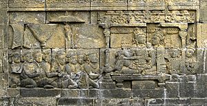 Archivo:Sailendra King and Queen, Borobudur