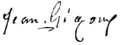 Signature de Jean Gigoux