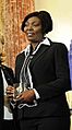 Sonia Pierre with Hillary Clinton and Michelle Obama 2010-03-10 (cropped)