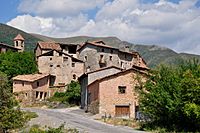 El pueblo de Gortata, en los Pirineos