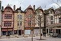 Troyes rue Emile Zola maisons pans de bois