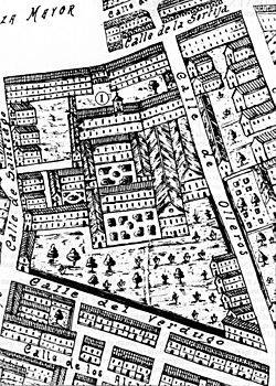 Archivo:Valladolid Plano San Francisco Ventura Seco 1738 lou