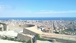Archivo:Vista Barcelona des del Turó de la Rovira