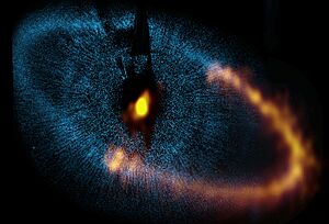 Archivo:ALMA observes a ring around the bright star Fomalhaut