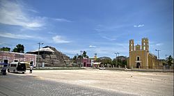 Acanceh pyramid, Yucatan, Mexico April 2021.jpg