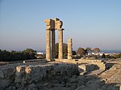 Acropolis of Rhodes Temple 1