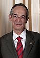 Alvaro Colom Caballeros with Obamas (cropped)