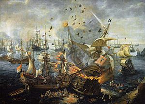 Archivo:Battle of Gibraltar 1607