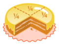Cake quarters