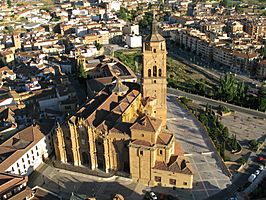 Vista aérea de la Catedral de la Encarnación, en Guadix