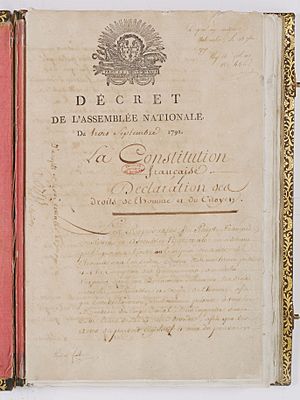 Archivo:Constitution de 1791. Page 1 - Archives Nationales - AE-I-10-1
