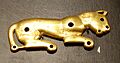Dress ornament in shape of a tiger, Xiongnu, 200-100 BC, gold - Östasiatiska museet, Stockholm - DSC09564