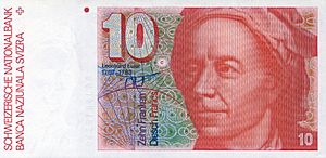 Archivo:Euler-10 Swiss Franc banknote (front)
