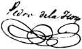 Firma de Pedro de la Hoz