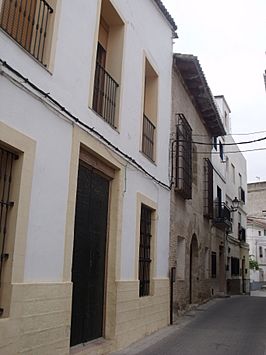 Calle Larga, con la fachada del Palacio de la Señoría