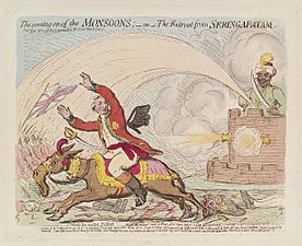 Archivo:Gillray - The Coming-on of the monsoons - or - the retreat from Seringapatam