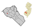 Gloucester County New Jersey Incorporated and Unincorporated areas Swedesboro Highlighted