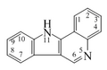 Indolo 3,2-c quinolina numerada