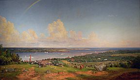 Archivo:Jasper Francis Cropsey The Narrows from Staten Island Amon Carter Museum