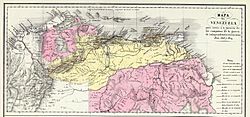 Mapa de las campañas militares de la Primera Republica de Venezuela por Agustino Codazzi.jpg