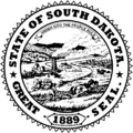 Seal of South Dakota (B&W)