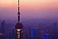 Shanghai oriental pearl tv tower