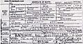 Shemp Howard death certificate