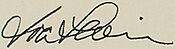Signature of Ira Levin from his typewritten letter to Matt Stiller, November 1, 1991.jpg