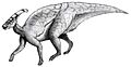 Sketch parasaurolophus
