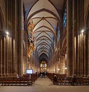 Strasbourg Cathedral nave looking east- Diliff