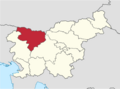 Upper Carniola Statistical Region in Slovenia