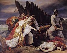 Vernet Edith discovering King Harold's corpse on the battle field of Hastings.jpg