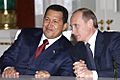 Vladimir Putin with Hugo Chavez 26 November 2004-5