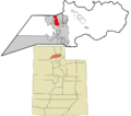 Weber County Utah incorporated and unincorporated areas Farr West highlighted
