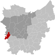 Zulte East-Flanders Belgium Map.svg