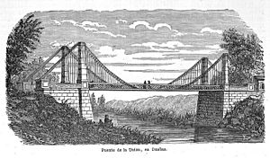 Archivo:1867, Crónica de la provincia de Palencia, Puente de la Unión en Dueñas