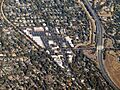 Aerial view of Alamo Plaza Shopping Center, October 2020