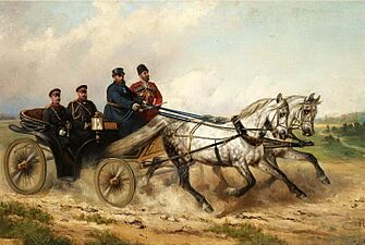 Alexander III and Orlov Trotters by Sverchkov