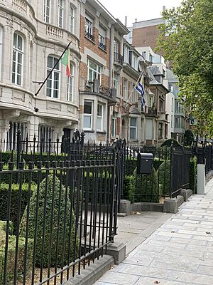 Archivo:Ambassades de la RDC, de l'Uruguay et du Brésil, Avenue Roosevelt à Bruxelles