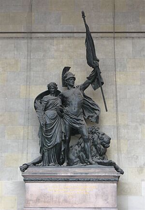 Archivo:Bayerisches Armeedenkmal Feldherrnhalle Muenchen-1