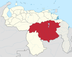 Bolivar in Venezuela (+claimed).svg