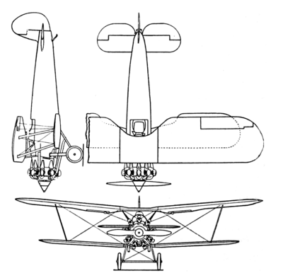 Archivo:Bristol Bulldog 3-view Aero Digest November,1930