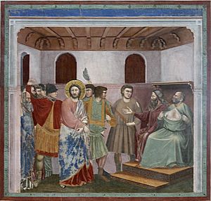 Archivo:Christ before Caiaphas - Capella dei Scrovegni - Padua 2016