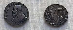 Archivo:Clemente VII medalla paz con Carlos V