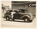 Film actor Helen Twelvetrees and her 1935 Pontiac, Cinesound Studios, Sydney, 1936 - Sam Hood (3566267470)