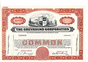 Archivo:Greyhound stock certificate