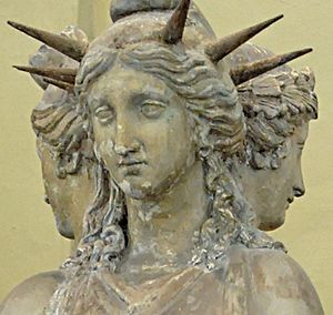 Archivo:Hekate Hecate Statue of Liberty inspiration