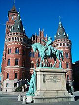 Archivo:Helsingborg Magnus Stenbock staty