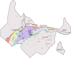 Mapa del municipio de Seo de Urgel.