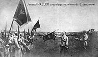 Archivo:Jeneral Haller przysiega na wiernosc Sztandarowi. (81937553) (cropped)